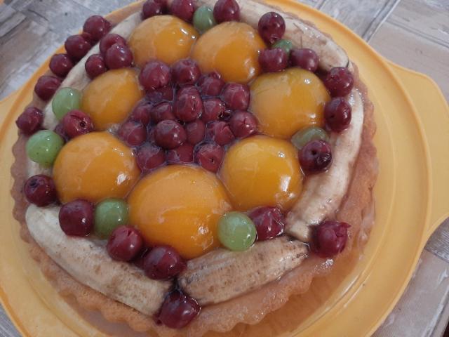 Obsttorte (Biskuittorte mit gemischtem Obst) von W.Ernert | Hochgeladen von: W.Ernert