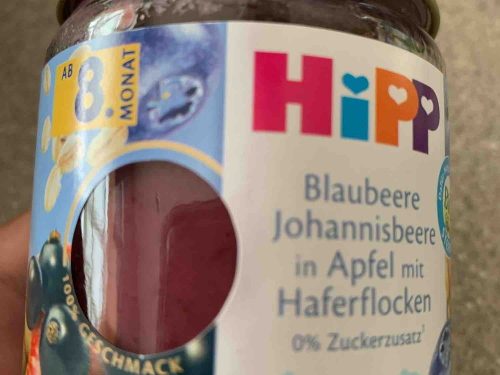 HiPP mit Bio-Direktpüree, Blaubeere Johannisbeere in Apfel mit H | Hochgeladen von: Seval90