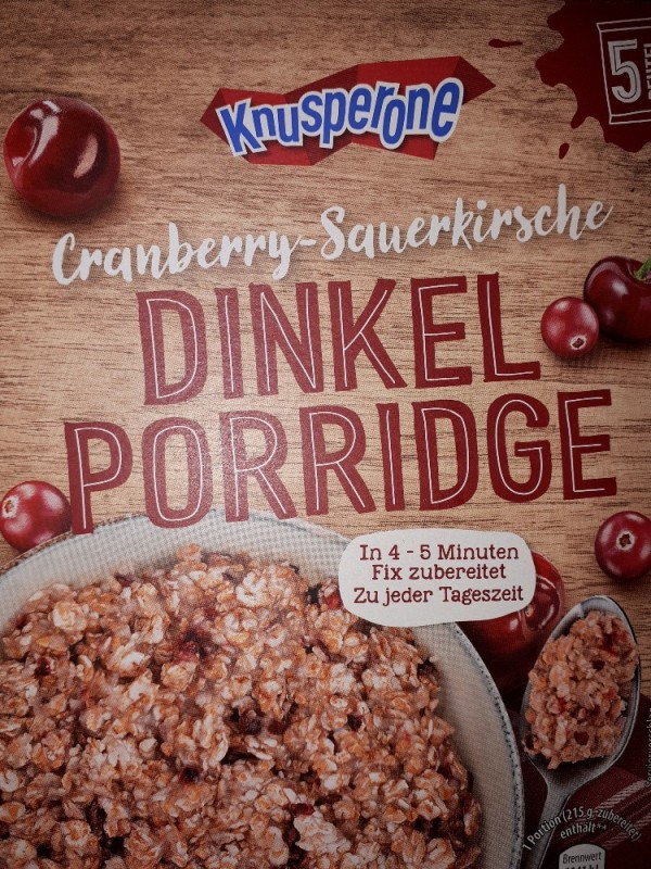 Dinkel Porridge, Cranberry-Sauerkirsche von jodelzwerg | Hochgeladen von: jodelzwerg