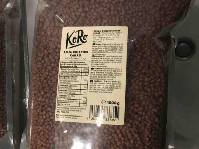 Photos and pictures of Soy products, Soja Protein Crispies Kakao