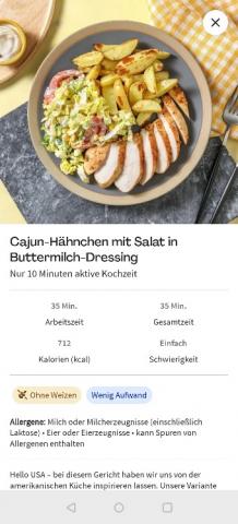 Cajun-Hähnchen mit Salat in Buttermilch-Dressing von dukethom6 | Hochgeladen von: dukethom6