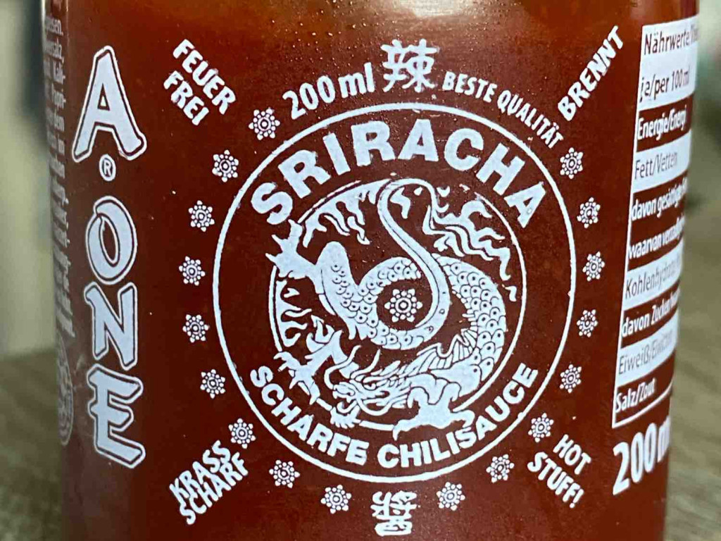 AOne Sriracha, scharfe Chilisauce von Blechpeitsche | Hochgeladen von: Blechpeitsche