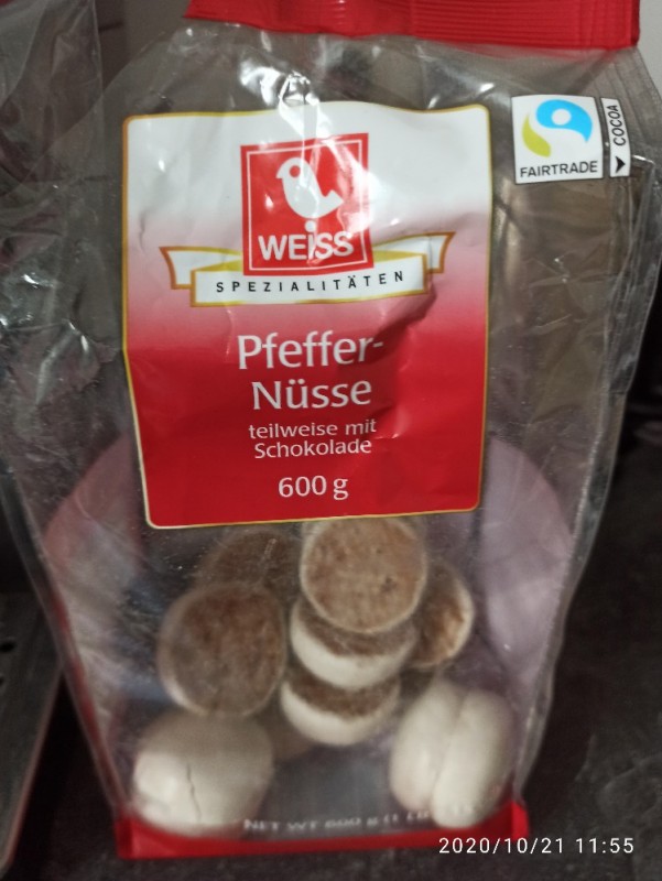 Weiss Pfeffer-Nüsse, mit Zartbitterschokoladenboden von PAVKAT | Hochgeladen von: PAVKAT