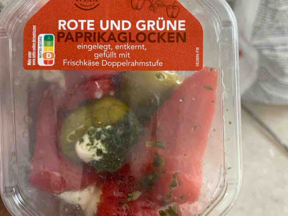 rote und grüne Paprikaglocken, Frischkäsefüllung von markir | Hochgeladen von: markir