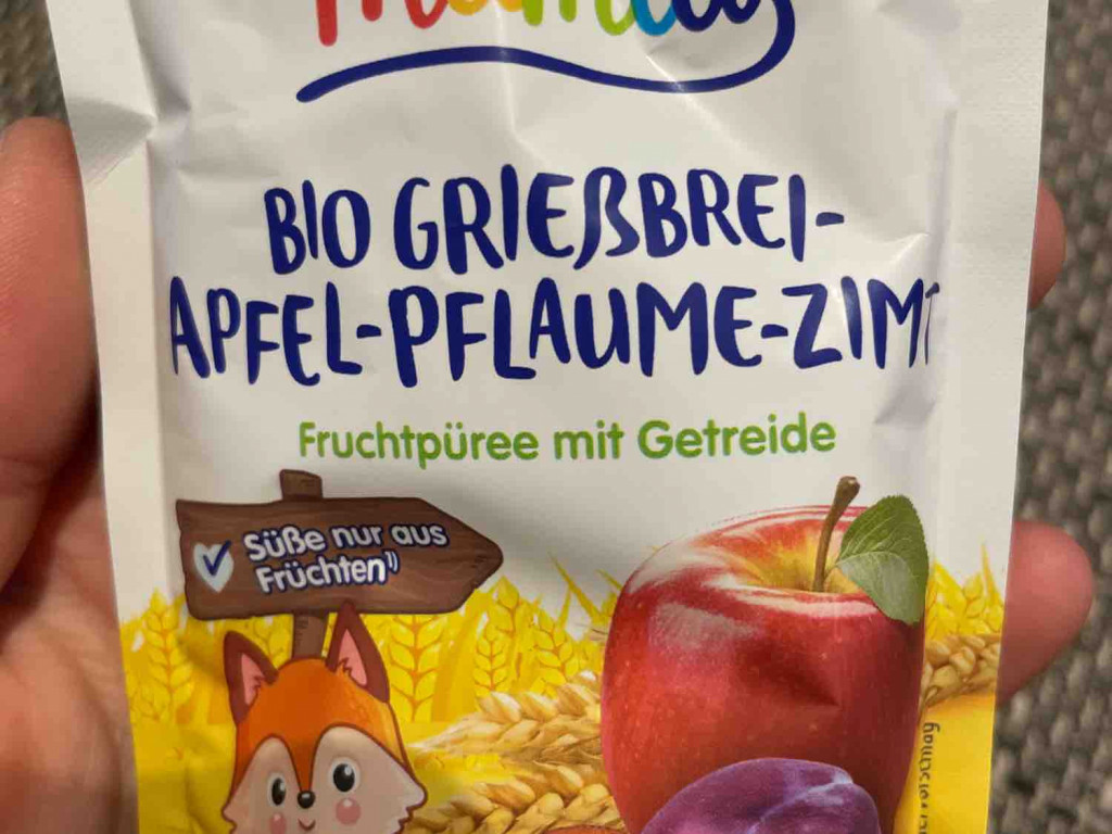bio Mamia Fruchtpüree, Grießbrei-Apfel-Pflaume-Zimt von Neszeha | Hochgeladen von: Neszeha