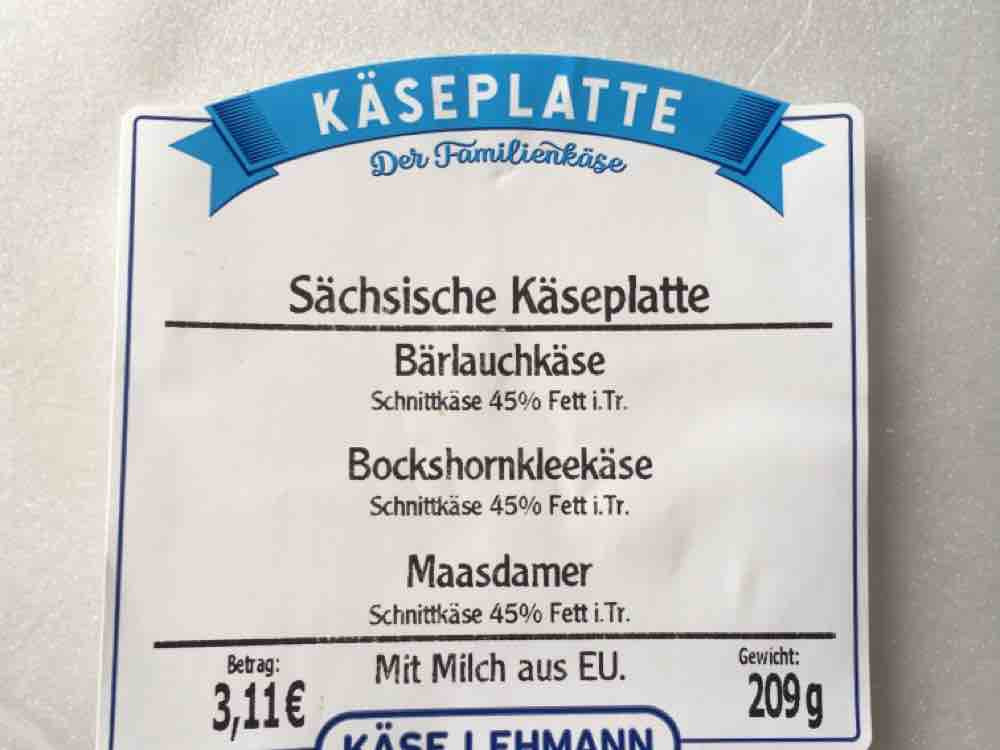 Sächsische Käseplatte - Bärlauchkäse (Sorte 1) von Mette | Hochgeladen von: Mette