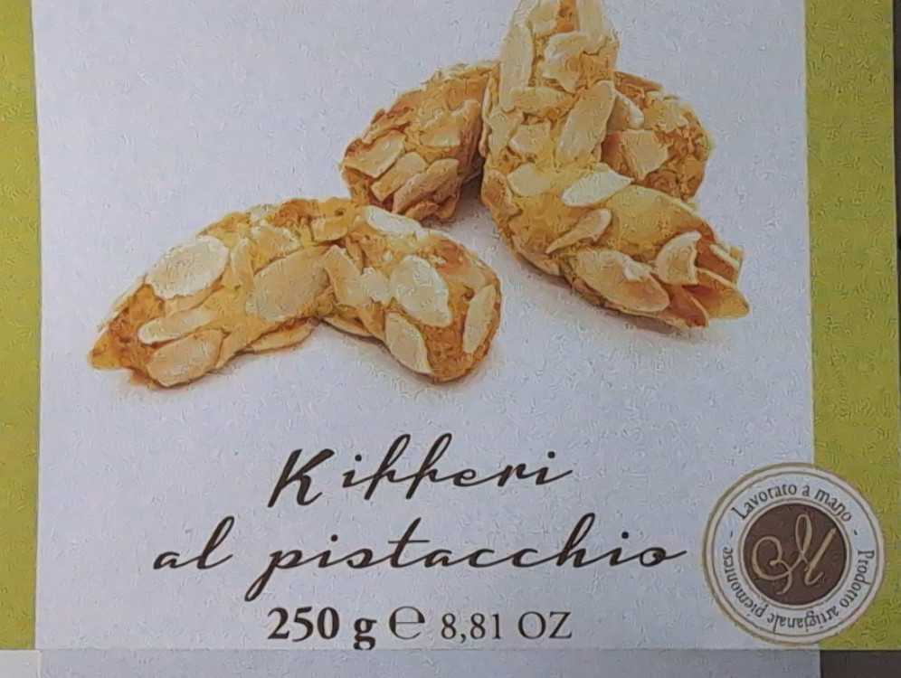 Kifferi al Pistacchio, Traditionelles Mandelkonfekt mit Pistazie | Hochgeladen von: Andi60