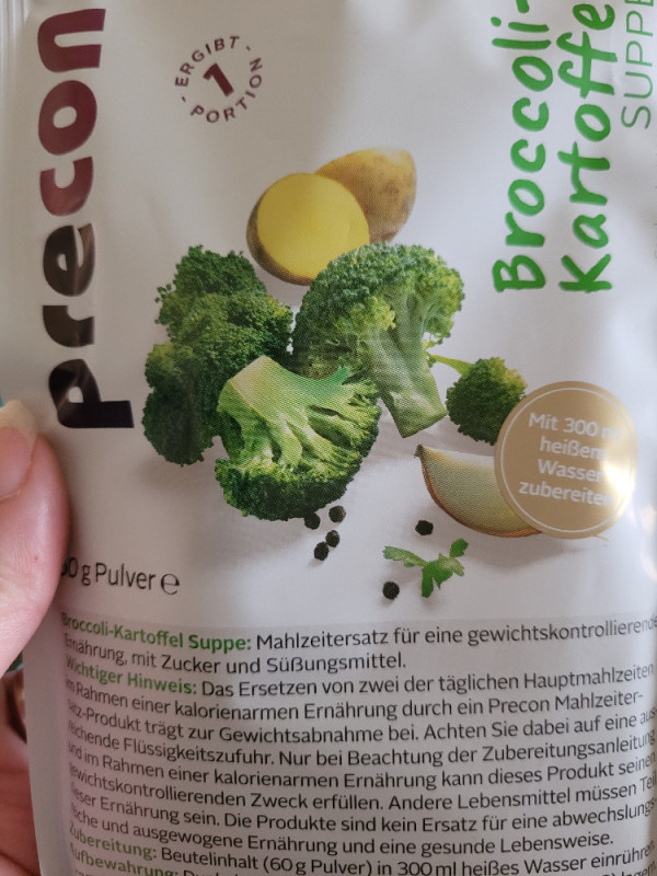 precon Broccoli Ksrtoffel Suppe, 60g Pulver in 300mö Wasser von  | Hochgeladen von: KittyH