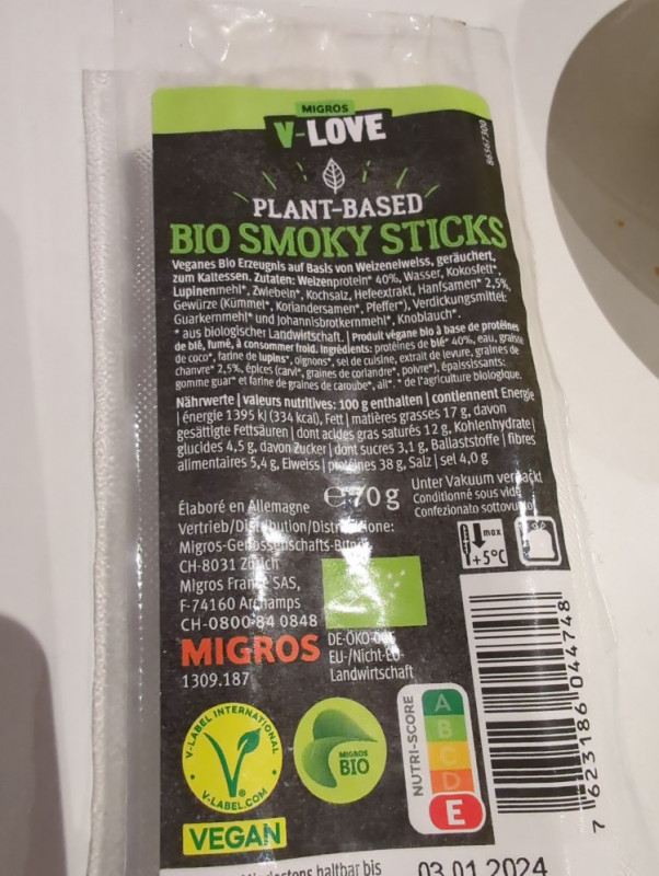 Bio Smoky Stick (wie Landjäger), vegan von Razorbacks | Hochgeladen von: Razorbacks