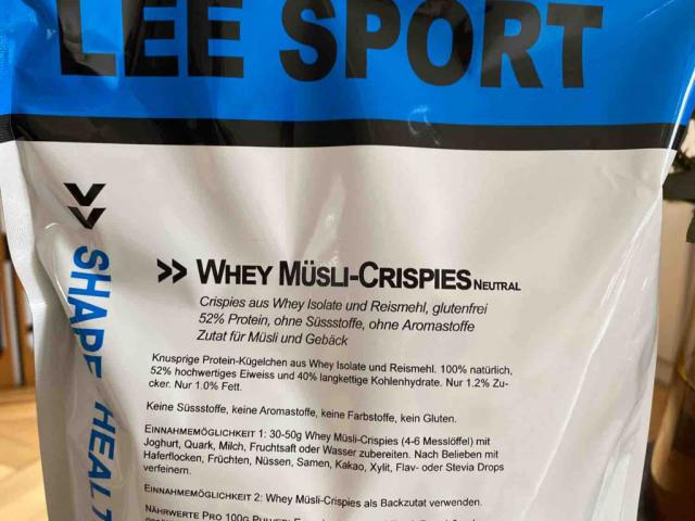 whey müsli crisp (lee sport) von sworks | Hochgeladen von: sworks