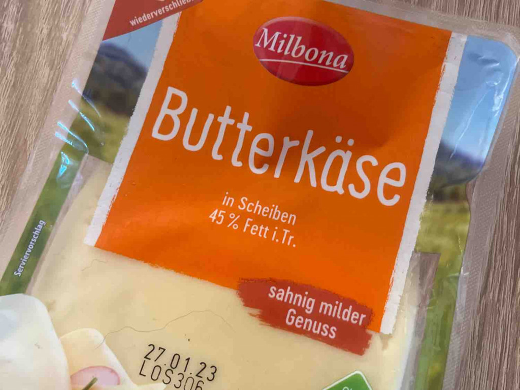 Butterkäse, in Scheiben, 45 % Fett I. Tr. von Sonilein | Hochgeladen von: Sonilein