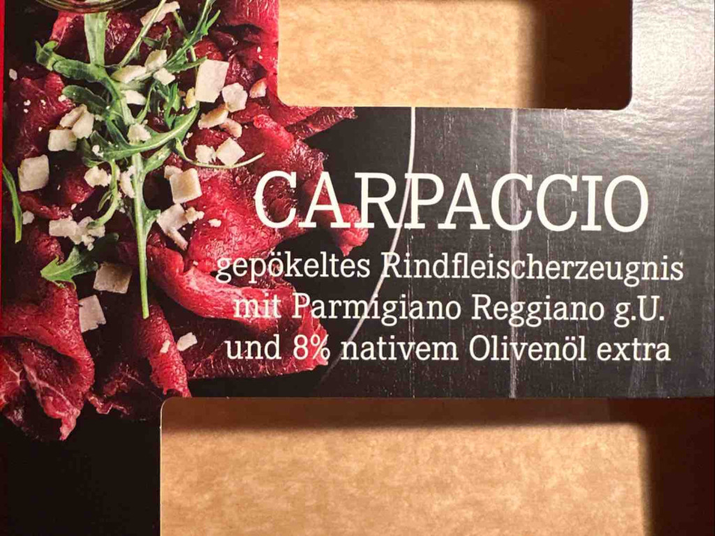 Carpaccio, gepökeltes Rindfleischerzeugnis mit Parmigiano von at | Hochgeladen von: ata10