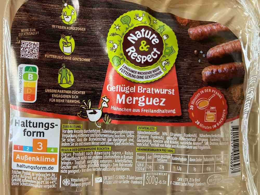 Geflügel Bratwurst Merguez, Hähnchen aus Freilandhaltung von fdr | Hochgeladen von: fdrewes212