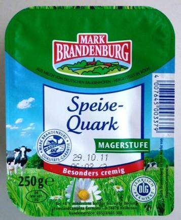 Mark Brandenburg Speisequark Magerstufe | Hochgeladen von: Sinclair