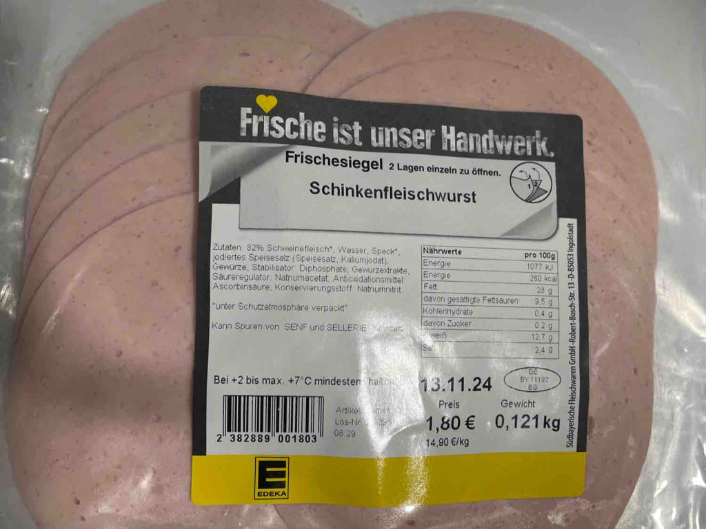 Schinkenfleischwurst EDK frischesiwgel von nemesmia | Hochgeladen von: nemesmia Schinkenfleischwurst EDK frischesiwgel von nemesmia | Hochgeladen von: nemesmia