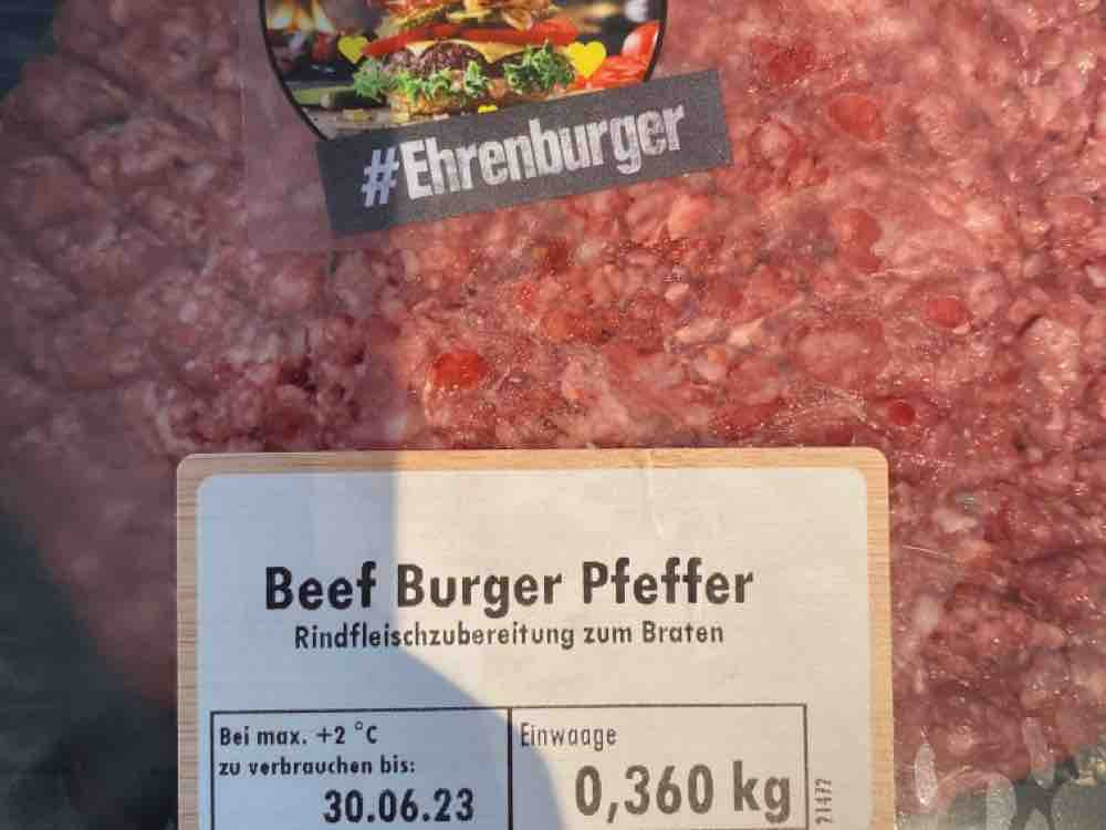 Beef burger patty, Pfeffer von Chrissy777 | Hochgeladen von: Chrissy777