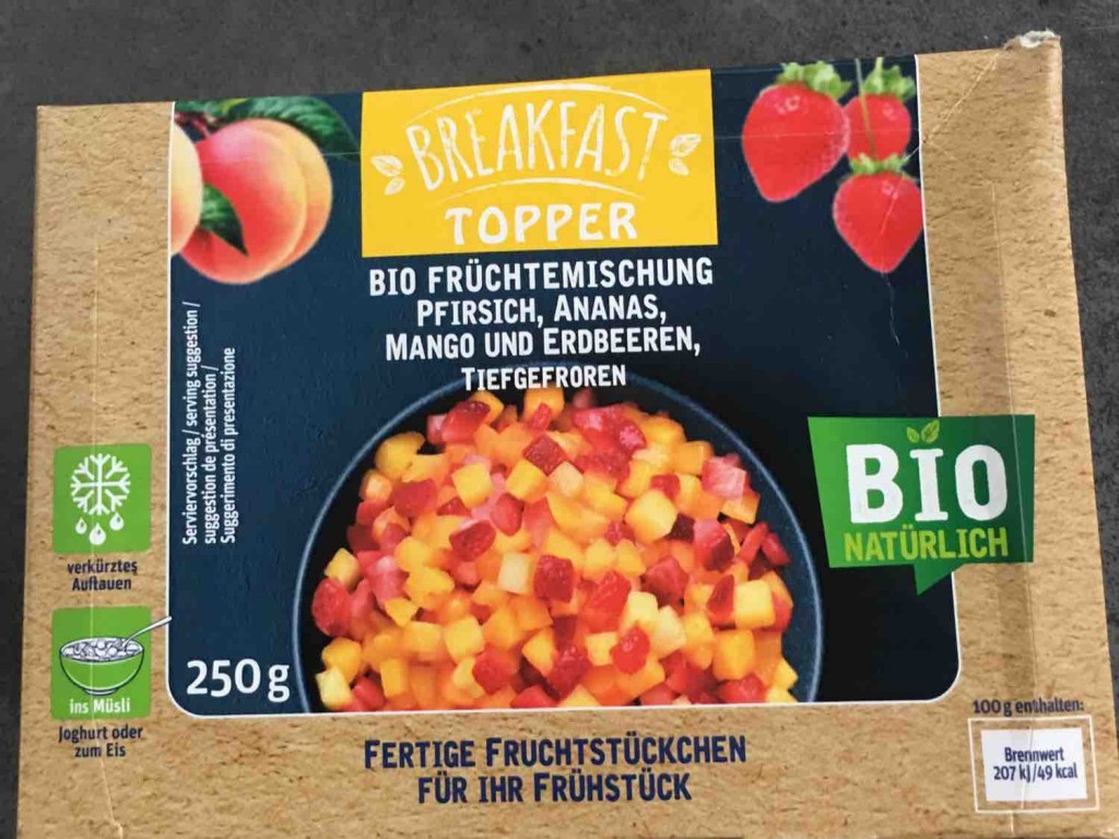 Bio Früchtemischung, Pfirsich, Ananas, Mango und Erdbeeren von t | Hochgeladen von: tulip96