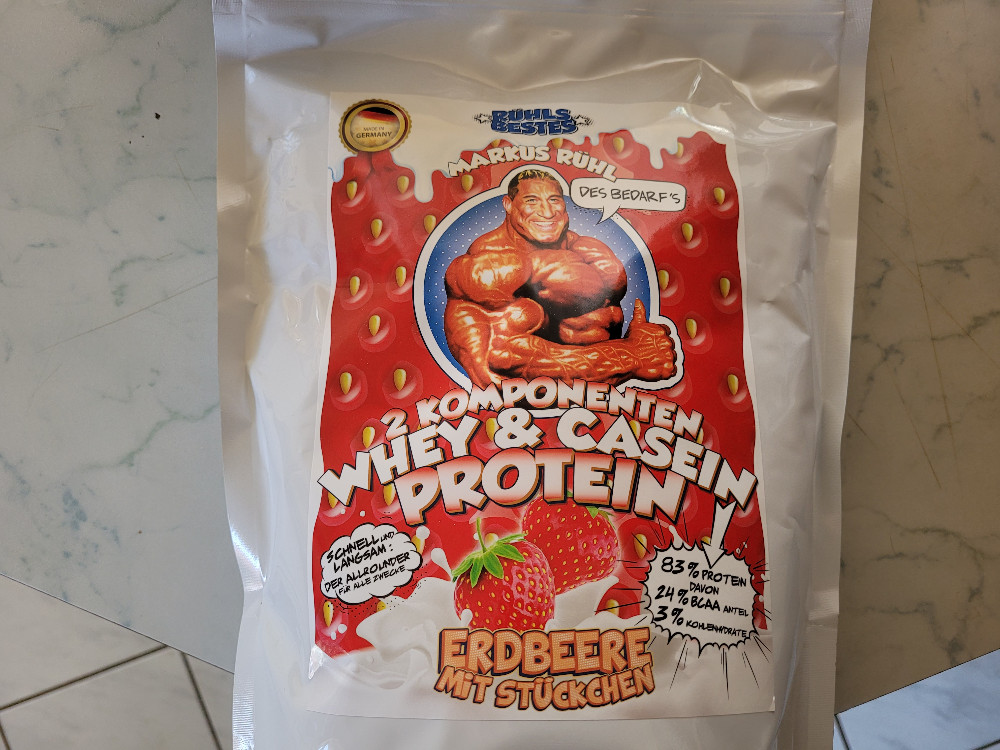 Rühls Bestes 2 Komponenten Protein Erdbeere mit Stückchen von to | Hochgeladen von: toaohdop