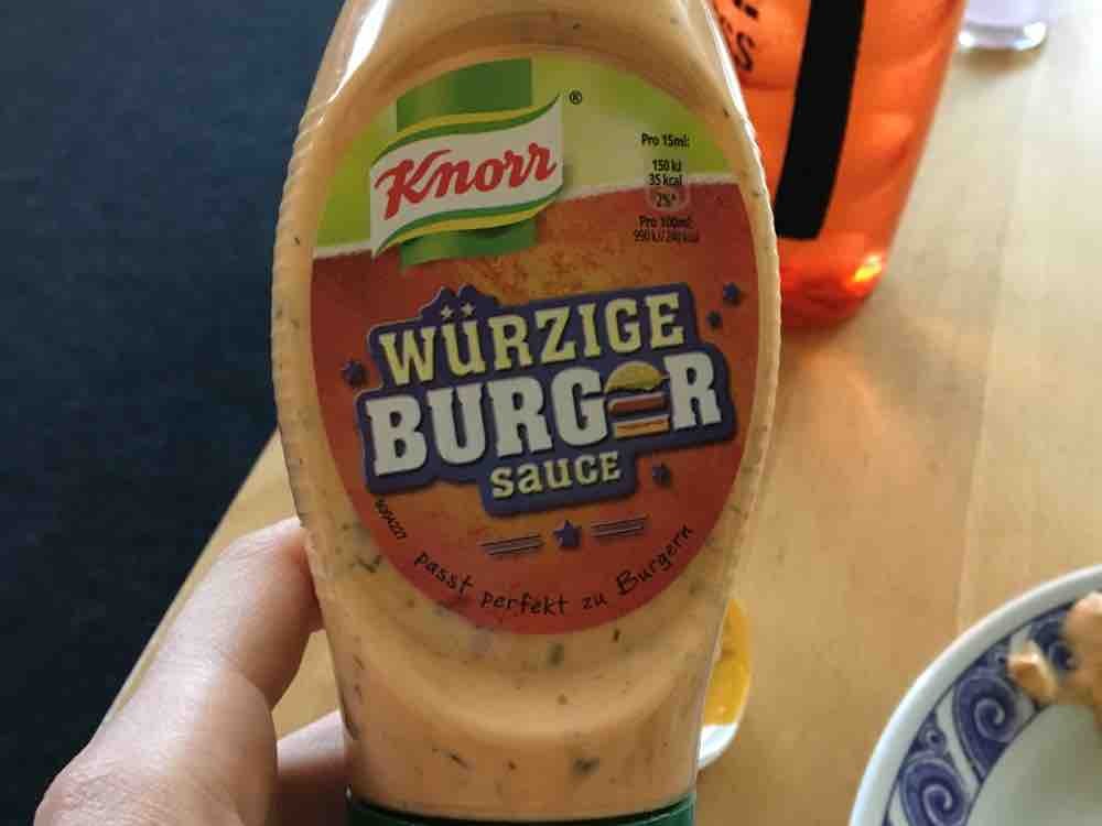 Knorr, Würzige Burger Sauce Kalorien - Saucen, Dressing - Fddb