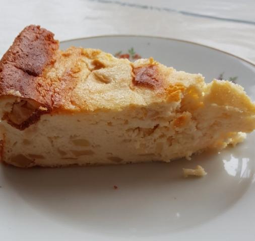 Quarkkuchen ohne Boden mit Apfelstücke, süß | Hochgeladen von: Nini53