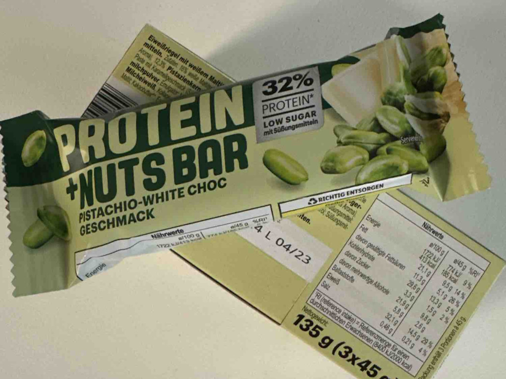 Protein + Nuts Bar, Pistachio-White Choc Geschmack von marcfddb | Hochgeladen von: marcfddb