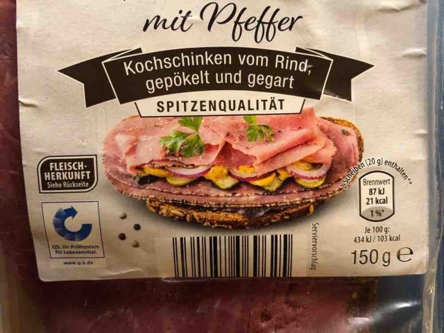 Pastrami-Schinken , mit Pfefer von Mahne | Hochgeladen von: Mahne