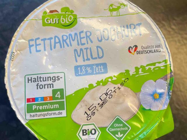Gut  bio fettarmer Joghurt mild, 1,8% Fett von Chris5595 | Hochgeladen von: Chris5595