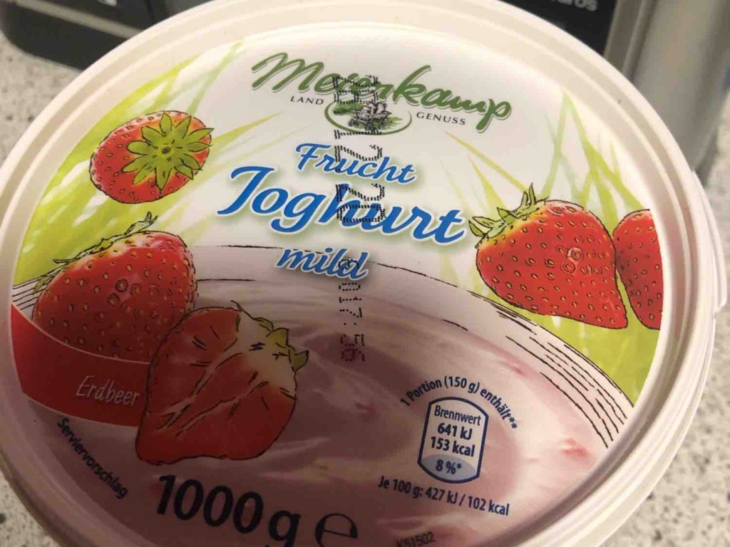 Meierkamp, Frucht Joghurt mild, Erdbeer Kalorien - Joghurt - Fddb