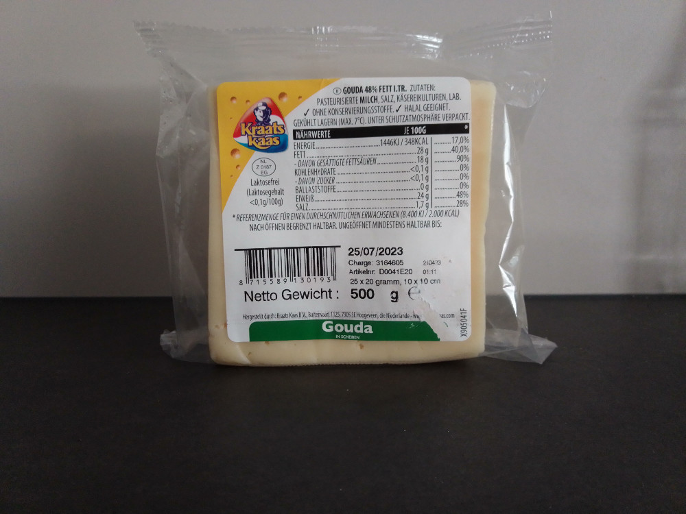 Gouda 48% Fett i.Tr., 25x20gr. (500gr.) von melody04 | Hochgeladen von: melody04