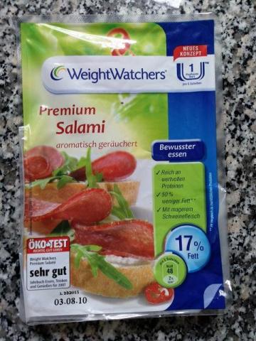 Weight Watchers Premium Salami, geräuchert | Hochgeladen von: Farbenfinsternis