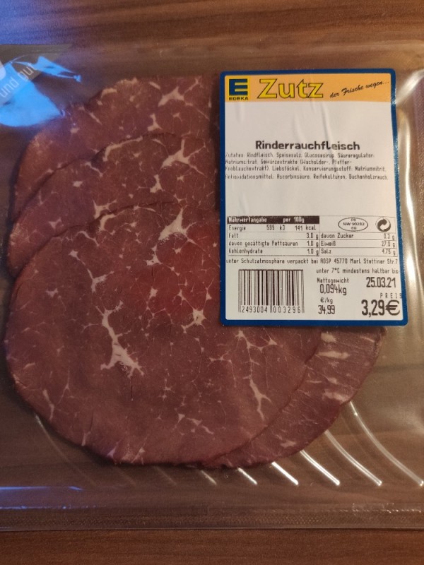 Rinderrauschfleisch, Edeka Zutz von minimus2004 | Hochgeladen von: minimus2004