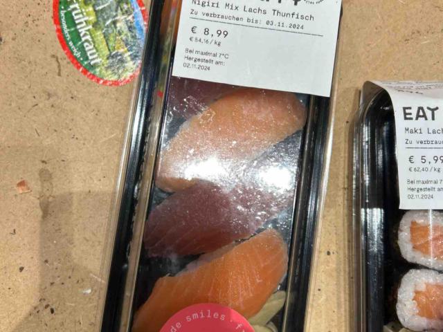 Nigiri Mix Lachs Thunfisch von fittami | Hochgeladen von: fittami