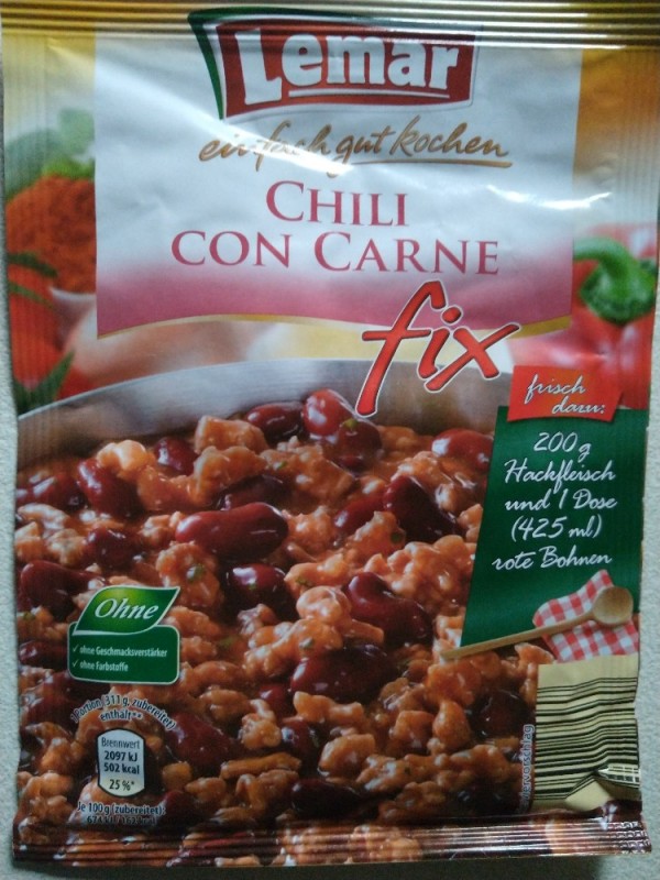 Chili Con Carne Fix, (zubereitet laut Packung) von muessigkeut | Hochgeladen von: muessigkeut