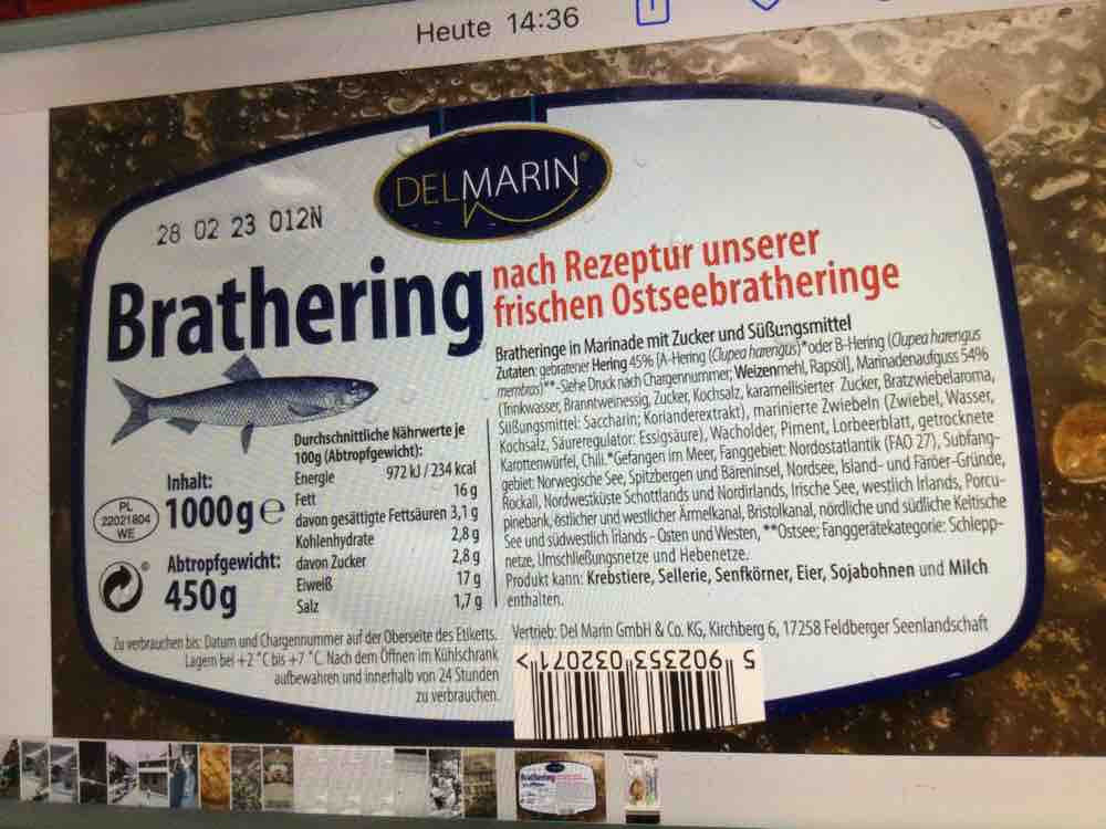 Brathering, nach Rezeptur unserer frischen Ostseebratheringe von | Hochgeladen von: Ulli5