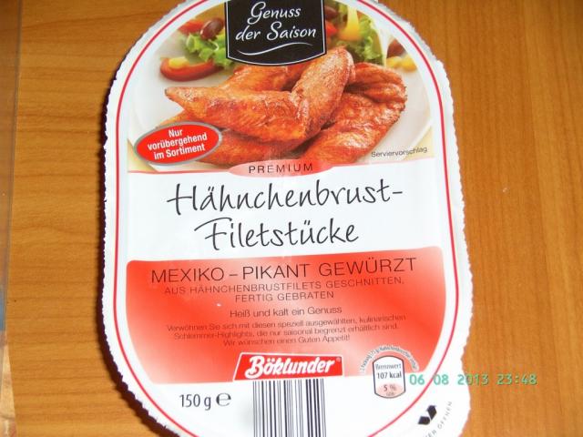 Böklunder Hähnchenbrust-Filetstücke, Mexiko pikant gewürzt | Hochgeladen von: PeggySue2509