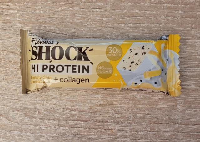 Shock Hi Protein Riegel Lemon-Chia-Panacotta + Collagen | Hochgeladen von: LittleMac1976