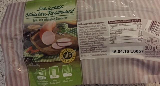 Delikatess Schinken Fleischwurst | Hochgeladen von: anutschka934