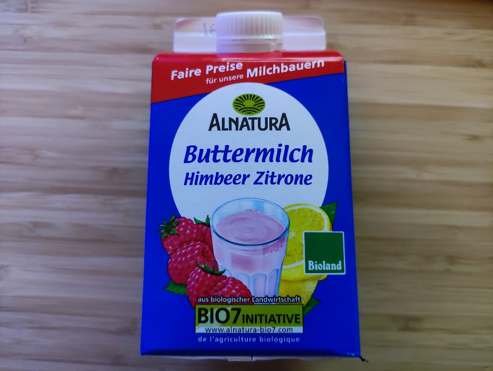 Alnatura, Frucht Buttermilch, Himbeer Zitrone Kalorien - Milchgetränke ...
