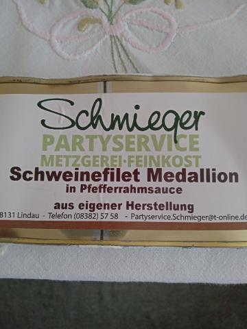 Schweinefilet Medallion in Pfefferrahmsauce, 400gr. Dose von mel | Hochgeladen von: melody04