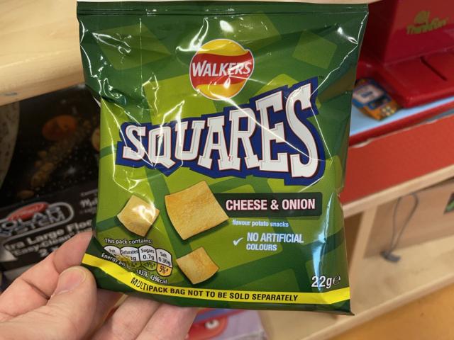 Walkers squares, Cheese and onion by nicjones | Uploaded by: nicjones