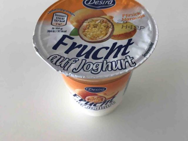 Frucht auf Joghurt, Pfirsich-Maracuja von Schaeferschwein | Hochgeladen von: Schaeferschwein