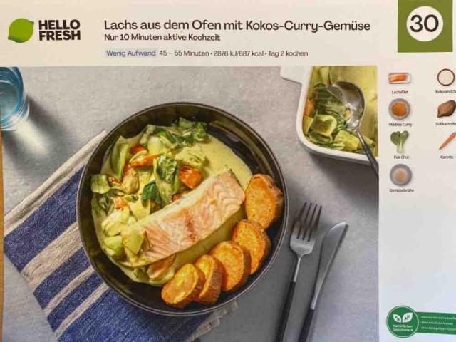 Hello Fresh Lachs aus dem Ofen mit Kokos Curry Gemüse von yvonne | Hochgeladen von: yvonneflock426