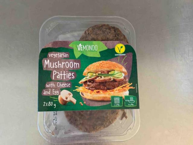 Vegetarian mushroom patties, with cheese and egg by Lunacqua | Uploaded by: Lunacqua