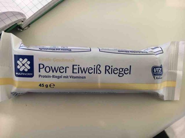 Power Eiwei Riegel, Vanille-Geschmack von Jutti84 | Hochgeladen von: Jutti84