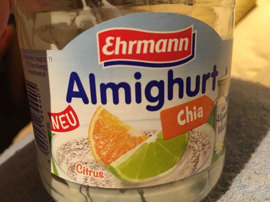 Almighurt Joghurt mild Citrus-Chia, mit 33% Citrusfrüchten, 6% C | Hochgeladen von: Heikogr