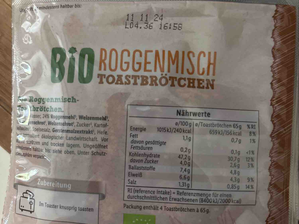 Bio Roggenmisch Toastbrötchen von elso1019 | Hochgeladen von: elso1019