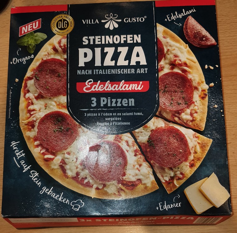 Steinofen Pizza Edel-Salami, Villa Gusto - 3 Stück - Okt. 2019 v | Hochgeladen von: J.h.