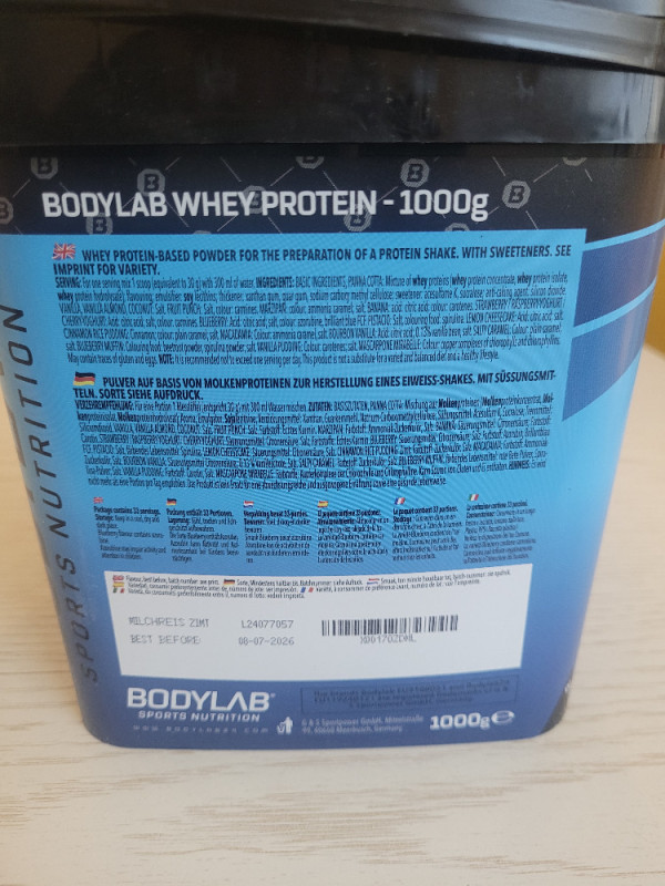 Bodylab Whey Milchreis Zimt von Jessnes | Hochgeladen von: Jessnes