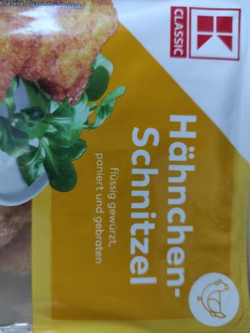 Delikatess Hähnchen-Schnitzel, flüssig gewürzt, paniert und gebr | Hochgeladen von: J.Johannsen