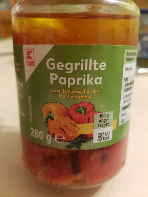 Gegrillte Paprika, (abgetropft) von sonneundberg | Hochgeladen von: sonneundberg